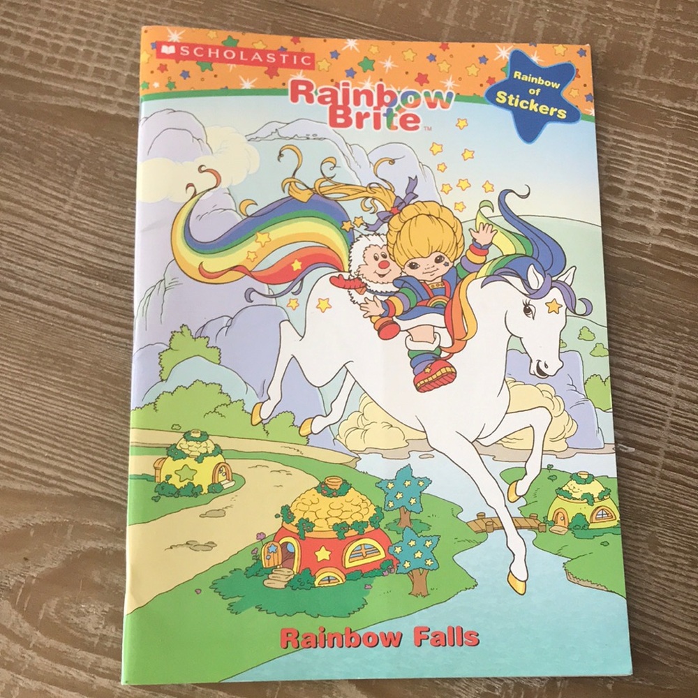 Rainbow Brite Color Book with stickers